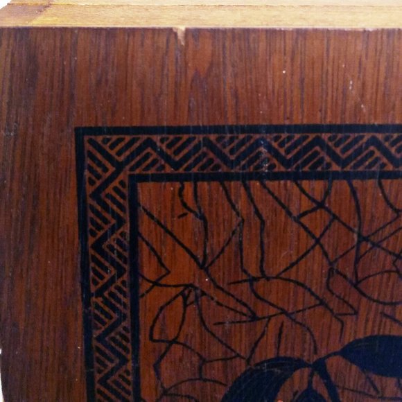 Olive Green Scented Large, Square Candle With Wooden Case/Box - Picture 14 of 15